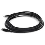 Picture of 1m USB 2.0 (C) Male to Male Black Sync and Charge Cable
