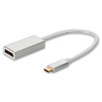 Picture of USB-C Male to DisplayPort 1.2 Female Black Adapter with Aluminum Housing