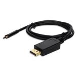 Picture of 3ft USB 3.1 (C) Male to DisplayPort Male Black Cable