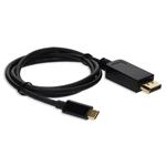 Picture of 3ft USB 3.1 (C) Male to DisplayPort Male Black Cable