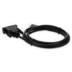 Picture of 6ft USB 3.1 (C) Male to DVI-D Dual Link (24+1 pin) Male Black Cable Max Resolution Up to 2560x1600 (WQXGA)