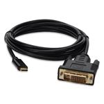Picture of 6ft USB 3.1 (C) Male to DVI-D Dual Link (24+1 pin) Male Black Cable Max Resolution Up to 2560x1600 (WQXGA)