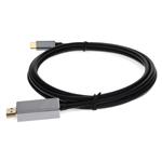 Picture of USB-C Male to HDMI (4K) Male Black Adapter with Aluminum Housing