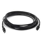 Picture of 2m USB 2.0 (C) Male to Male Black Sync and Charge Cable