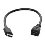 Picture of USB 3.1 (C) Male to Micro-USB 2.0 (B) Female Black Adapter
