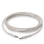 Picture of 2m USB 2.0 (C) Male to Male White Sync and Charge Cable