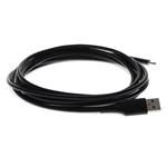 Picture of 1m USB-C Male to USB 2.0 (A) Male Black Sync and Charge Cable