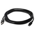 Picture of 1m USB-C Male to USB 2.0 (A) Male Black Sync and Charge Cable