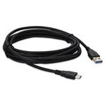 Picture of 10ft USB-C Male to USB 3.0 (A) Male Black Cable