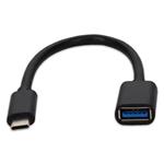 Picture of 5PK USB 3.1 (C) Male to USB 3.0 (A) Female Black Adapters