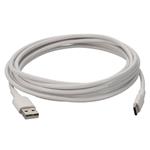Picture of 3m USB-C Male to USB 2.0 (A) Male White Sync and Charge Cable