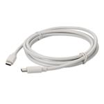 Picture of 2m USB 3.1 (C) Male to Male White Cable