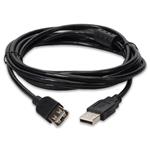Picture of 10ft USB 2.0 (A) Male to Female Black Cable