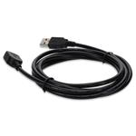Picture of 5PK 6ft USB 2.0 (A) Male to Female Black Cables