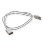 Picture of 1m USB 2.0 (A) Male to USB 2.0 (B) Male White Cable