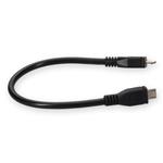 Picture of 5PK 5in Micro-USB 2.0 (B) Male to USB 2.0 (A) Female Black Cables