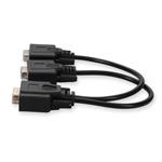 Picture of 5PK VGA Male to 2xVGA Female Black Adapters Max Resolution Up to 1920x1200 (WUXGA)